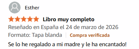 Reseña de Esther en Amazon